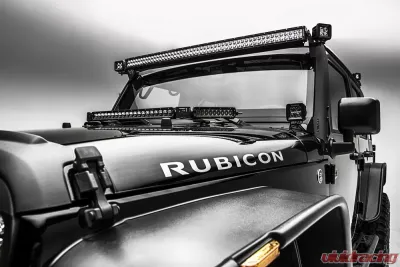 ZROADZ Front Roof LED Kit Incl. (1) 50 Inch LED Straight Double Row Light Bar Jeep JK 2007-2018 - Z374811-Kit-S
