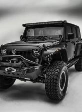 ZROADZ Front Roof LED Kit Incl. (1) 50 Inch LED Straight Double Row Light Bar Jeep JK 2007-2018                                     - Z374811-Kit-S - Image 5