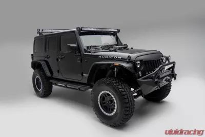 ZROADZ Front Roof LED Kit Incl. (1) 50 Inch LED Straight Double Row Light Bar Jeep JK 2007-2018 - Z374811-Kit-S