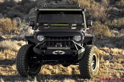 ZROADZ Front Roof LED Kit Incl. (1) 50 Inch LED Straight Double Row Light Bar Jeep JK 2007-2018 - Z374811-Kit-S
