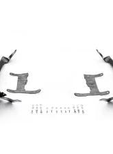 ZROADZ Front Roof LED Bracket to mount (1) 50 or 52 Inch Staight LED Light Bar and (4) 3 Inch LED Pod Lights Jeep JL 2018-2025                                     - Z374831-BK4 - Image 2
