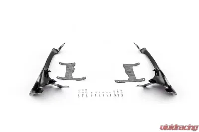 ZROADZ Front Roof LED Bracket to mount (1) 50 or 52 Inch Staight LED Light Bar and (4) 3 Inch LED Pod Lights Jeep JL 2018-2025 - Z374831-BK4