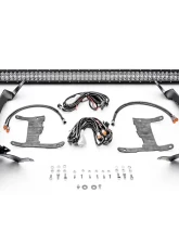 ZROADZ Front Roof LED Bracket to mount (1) 50 or 52 Inch Staight LED Light Bar and (4) 3 Inch LED Pod Lights Jeep JL 2018-2025                                     - Z374831-BK4 - Image 3