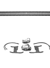 ZROADZ Front Roof LED Bracket to mount (1) 50 or 52 Inch Staight LED Light Bar and (4) 3 Inch LED Pod Lights Jeep JL 2018-2025                                     - Z374831-BK4 - Image 4