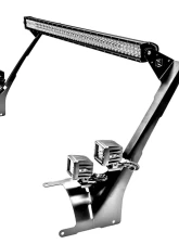 ZROADZ Front Roof LED Bracket to mount (1) 50 or 52 Inch Staight LED Light Bar and (4) 3 Inch LED Pod Lights Jeep JL 2018-2025                                     - Z374831-BK4 - Image 9