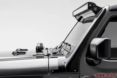 ZROADZ Front Roof LED Bracket to mount (1) 50 or 52 Inch Staight LED Light Bar Jeep JL 2018-2025 - Z374831