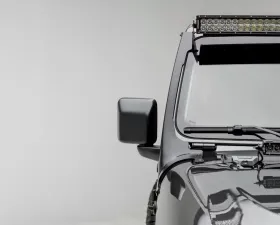 ZROADZ Front Roof LED Kit Incl. (1) 50 Inch LED Straight Double Row Light Bar Jeep JL 2018-2025