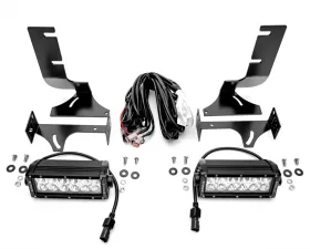 ZROADZ Rear Bumper LED Kit  Incl. (2) 6 Inch LED Straight Double Row Light Bars Chevrolet Silverado 1500 2019+