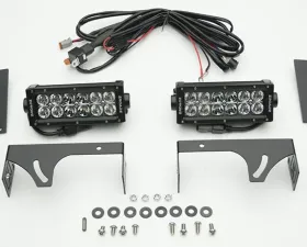 ZROADZ Rear Bumper LED Bracket to mount (2) 6 Inch Straight Light Bar Ram Rebel 2015-2018