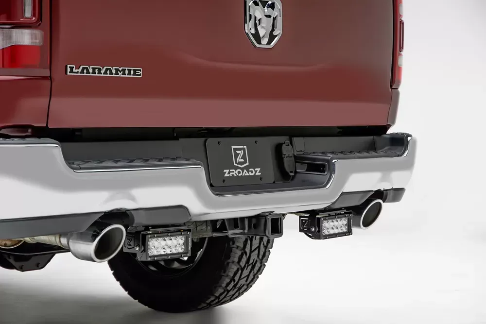 ZROADZ Rear Bumper LED Bracket to mount (2) 6 Inch Straight Light Bar Ram 1500 2019-2023 - Z384721