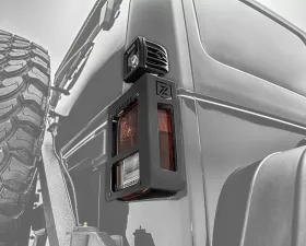 ZROADZ Tail Light Protector LED Bracket to mount (2) 3 Inch LED Pod Lights Jeep JK 2007-2018