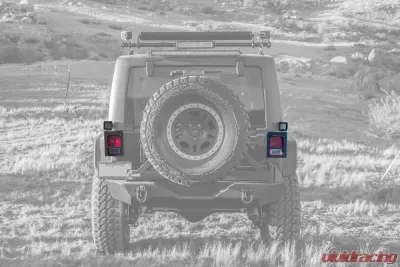 ZROADZ Tail Light Protector LED Bracket to mount (2) 3 Inch LED Pod Lights Jeep JK 2007-2018 - Z384811