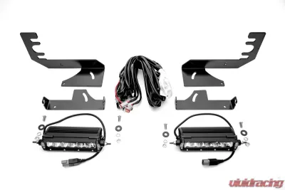 ZROADZ Rear Bumper LED Kit Incl. (2) 6 Inch LED Straight Single Row Slim Light Bars Ram 1500 2019-2023 - Z384821-KIT