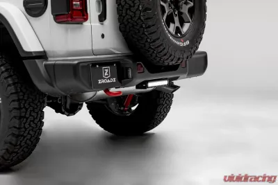 ZROADZ Rear Bumper LED Bracket to mount (1) 10 Inch Straight Light Bar Jeep JL 2018-2025 - Z384931