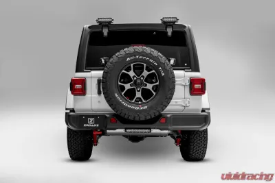 ZROADZ Rear Bumper LED Bracket to mount (1) 10 Inch Straight Light Bar Jeep JL 2018-2025 - Z384931