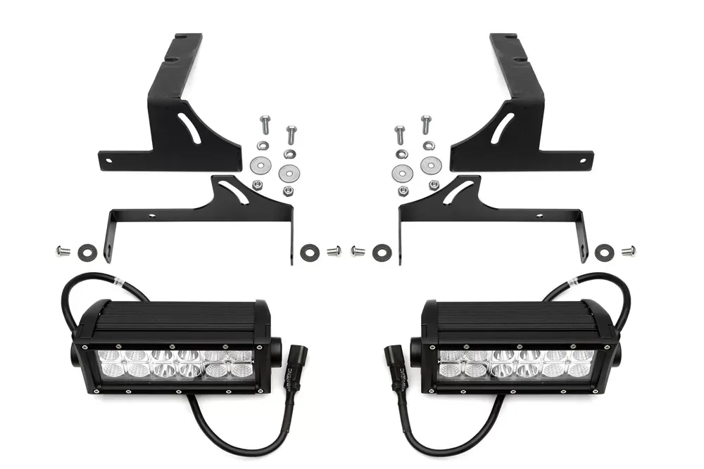 ZROADZ Rear Bumper LED Bracket to mount (2) 6 Inch Straight Light Bar Ford Super Duty 2008-2016 - Z385461