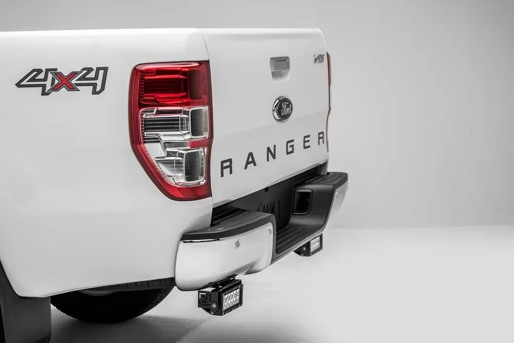 ZROADZ Rear Bumper LED Bracket to mount (2) 6 Inch Straight Light Bar Ford Ranger T6 2015-2018 - Z385761