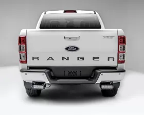 ZROADZ Rear Bumper LED Kit Incl. (2) 6 Inch LED Straight Double Row Light Bars Ford Ranger T6 2015-2018