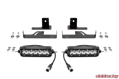 ZROADZ Rear Bumper LED Kit, Incl. (2) 6 Inch LED Straight Single Row Slim Light Bars Ford Ranger 2019-2023 - Z385881-KIT