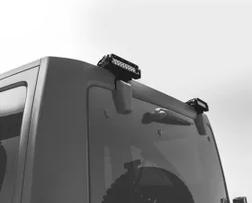 ZROADZ Rear Window LED Bracket to mount (2) 6 Inch Staight Single Row LED Light Bars Jeep JK 2007-2018