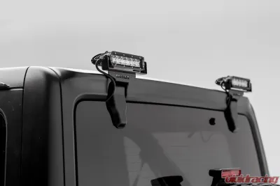 ZROADZ Rear Window LED Bracket to mount (2) 6 Inch Staight Single Row LED Light Bars Jeep JL 2018-2025 - Z394941