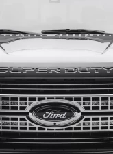 ZROADZ OEM Grille LED Kit Incl. (2) 10 Inch LED Single Row Slim Light Bar Ford Super Duty Platinum 2017-2021                                     - Z415371-KIT - Image 3