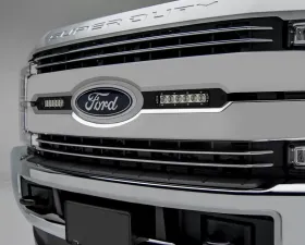 ZROADZ OEM Grille LED Kit Incl. (2) 6 Inch LED Straight Single Row Slim Light Bars Ford Super Duty 2017-2021