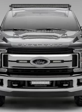 ZROADZ OEM Grille LED Kit Incl. (2) 6 Inch LED Straight Single Row Slim Light Bars Ford Super Duty XLT 2017-2021                                     - Z415571-KIT - Image 3