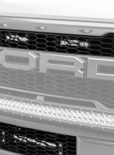 ZROADZ OEM Grille LED Kit (2) 6" LED Straight Single Row Slim Light Bars Ford Raptor 2017-2025                                     - Z415651-KIT - Image 2