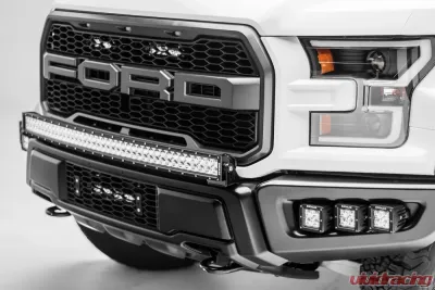 ZROADZ OEM Grille LED Kit (2) 6" LED Straight Single Row Slim Light Bars Ford Raptor 2017-2025 - Z415651-KIT