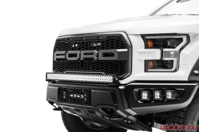 ZROADZ OEM Bumper Grille LED Kit (1) 10" LED Single Row Slim Light Bar Ford Raptor 2017-2025 - Z415661-KIT