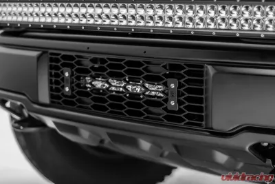 ZROADZ OEM Bumper Grille LED Kit (1) 10" LED Single Row Slim Light Bar Ford Raptor 2017-2025 - Z415661-KIT