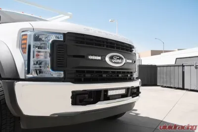 ZROADZ OEM Grille LED Kit Incl. (2) 6 Inch LED Straight Single Row Slim Light Bars Ford Super Duty XL 2017-2021 - Z415771-KIT