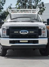 ZROADZ OEM Grille LED Kit Incl. (2) 6 Inch LED Straight Single Row Slim Light Bars Ford Super Duty XL 2017-2021                                     - Z415771-KIT - Image 4