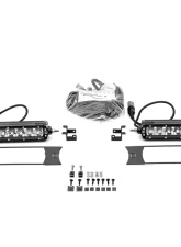 ZROADZ OEM Grille LED Kit Incl. (2) 6 Inch LED Straight Single Row Slim Light Bars Ford Super Duty XL 2017-2021                                     - Z415771-KIT - Image 5