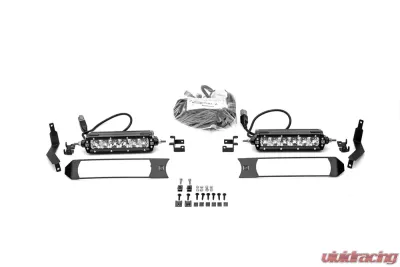ZROADZ OEM Grille LED Kit Incl. (2) 6 Inch LED Straight Single Row Slim Light Bars Ford Super Duty XL 2017-2021 - Z415771-KIT