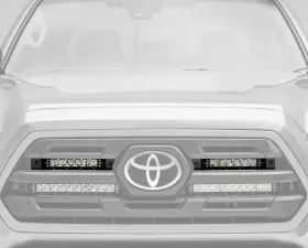 ZROADZ OEM Grille LED Kit Incl. (2) 6 Inch LED Straight Single Row Slim Light Bars Toyota Tacoma 2018-2019