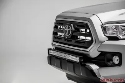 ZROADZ OEM Grille LED Kit Incl. (2) 6 Inch and (2) 10 Inch LED Straight Single Row Slim Light Bars Toyota Tacoma 2018-2019 - Z419711-KIT