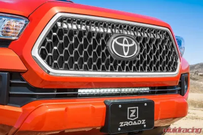 ZROADZ OEM Grille LED Kit Incl. (1) 30 Inch LED Straight Single Row Slim Light Bar Toyota Tacoma 2018-2023 - Z419811-KIT