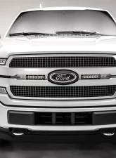 ZROADZ OEM Grille LED Kit Incl. (2) 6 Inch LED Straight Single Row Slim Light Bars Ford F-150 Platinum 2018-2019                                     - Z415583-KIT - Image 4