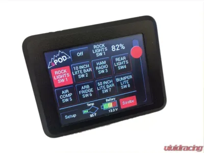 TJ Swicth Panel 8 Circuit Source SE W/Touchscreen 97-06 Wrangler TJ sPOD - 8-700-TS-TJ