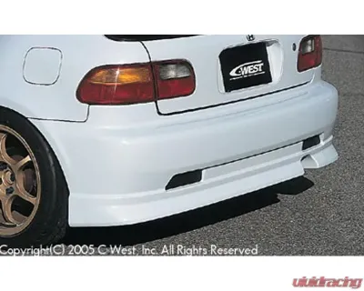 C-West PFRP Rear Bumper Honda Civic EG6 1992-1995 - CWT-CEG01A-RBPF