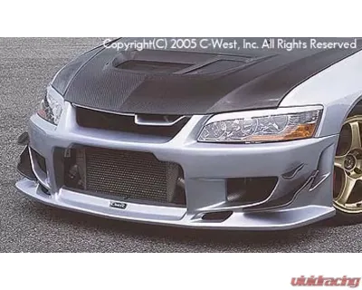 C-West PFRP Front Bumper Mitsubishi EVO VIII CT9A - CWT-CCT01B-FBPF