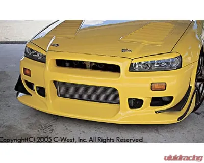 C-West PFRP N1 Front Bumper II Nissan Skyline GT-R R34 1999-2002 - CWT-CBNR02-FBPF