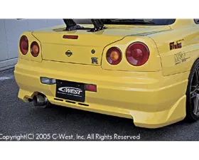 C-West PFRP Rear Bumper Nissan Skyline GT-R R34 1999-2002