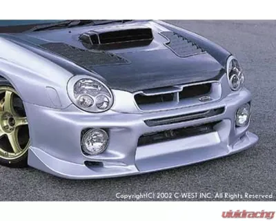 C-West PFRP Front Bumper w/ Fog Holes Subaru WRX | STI 2000-2004 - CWT-CGD01A-FB1PF