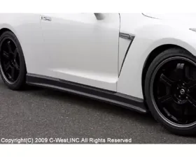 C-West CFRP Side Skirts Nissan GT-R R35 2007-2010