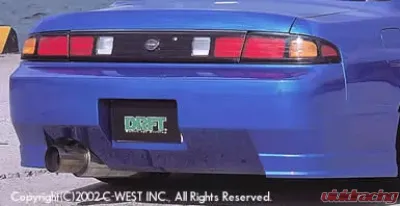 C-West PFRP DRFT Rear Bumper Nissan 240SX S14 1996-1999 - CWT-DS1401B-RBPF