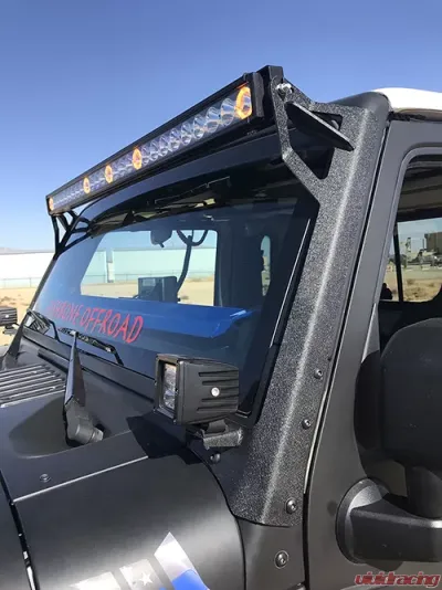 Fishbone Offroad 52 Inch Light Bar Bracket Jeep Wrangler JK 2007-2018 - FB21014