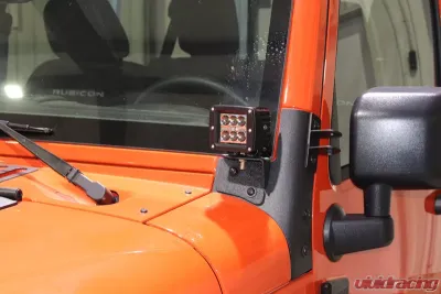Fishbone Offroad Windshield Light Bracket Jeep Wrangler JK 2007-2018 - FB21015